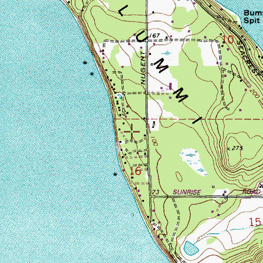 Topographic Map of Echo Lodge, WA
