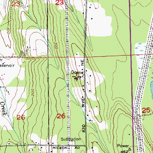 Topographic Map of Getchell Hill, WA