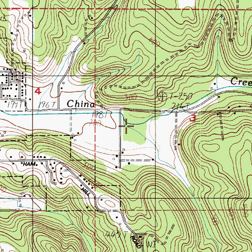 Topographic Map of Little Hanaford Valley, WA