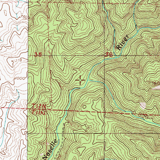 Topographic Map of Little East Fork Naselle River, WA