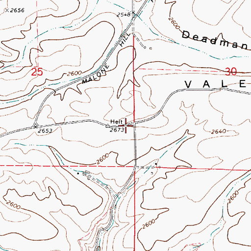 Topographic Map of Valentine, WA