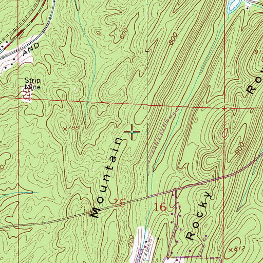 Topographic Map of Jackson Gap, AL
