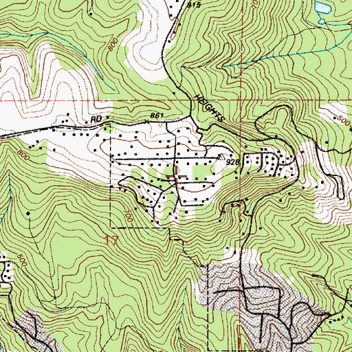 Topographic Map of Cedar Gates, WA