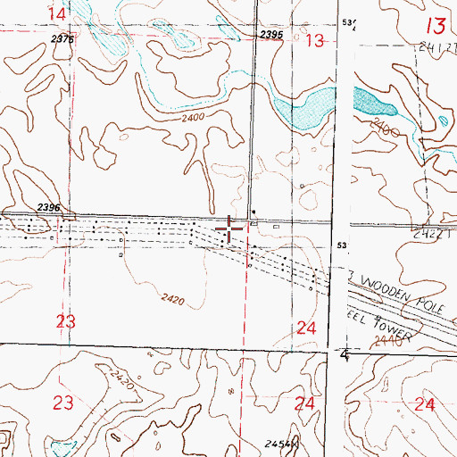 Topographic Map of Del Rio, WA