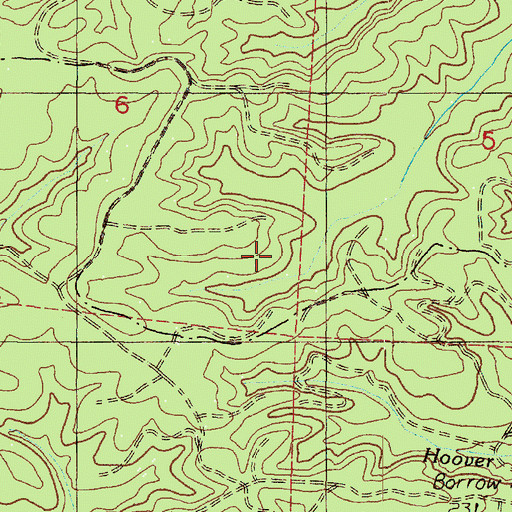Topographic Map of Failor Lake, WA