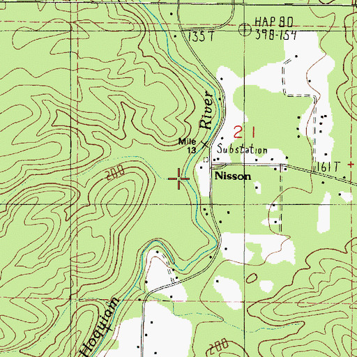 Topographic Map of Nisson, WA