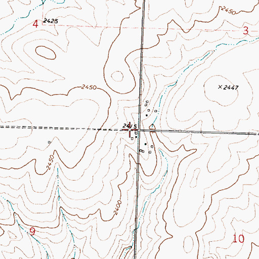 Topographic Map of Prang (historical), WA