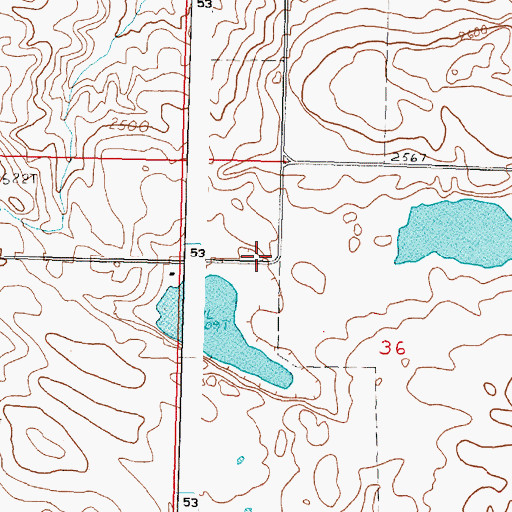 Topographic Map of Rex, WA