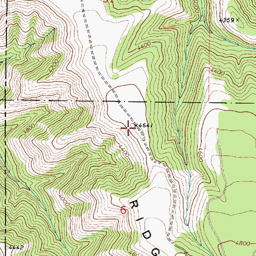 Topographic Map of Abels Ridge, WA