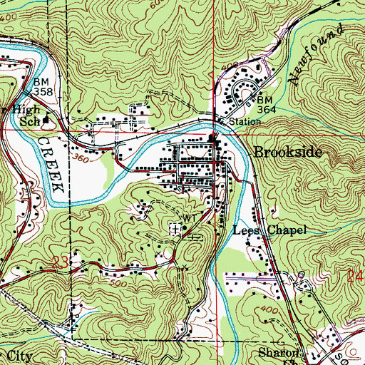 Topographic Map of Saint Nicholas Russian Orthodox Church, AL