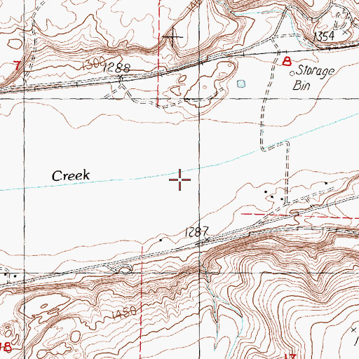 Topographic Map of Canniwai Creek, WA