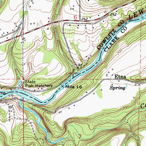 Topographic Map of Colvin Creek, WA