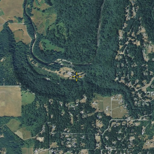 Aerial/Satellite Image of Flaming Geyser State Park, WA