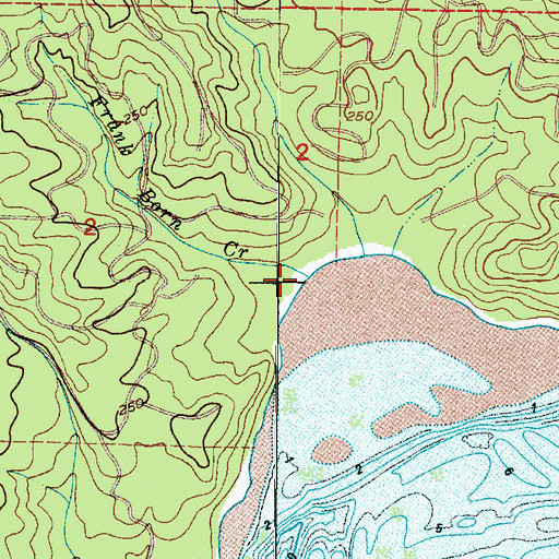 Topographic Map of Frank Born Creek, WA