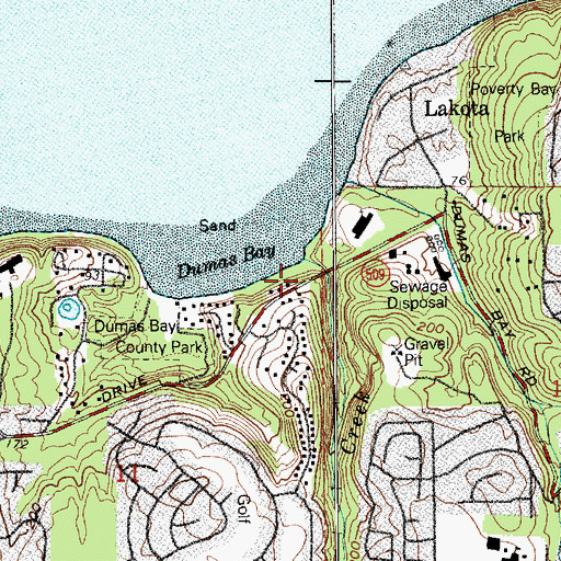 Topographic Map of Joes Creek, WA