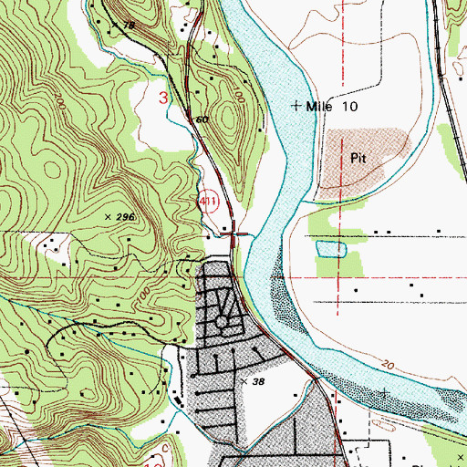 Topographic Map of Leckler Creek, WA