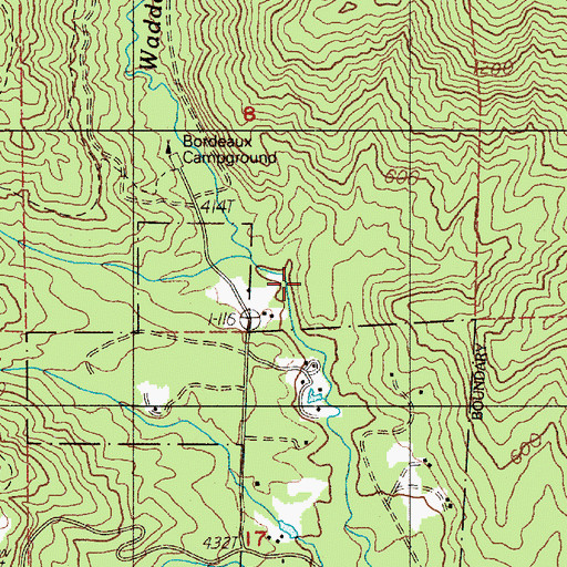 Topographic Map of Noski Creek, WA