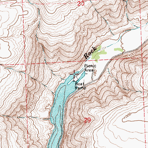 Topographic Map of Rock Creek, WA