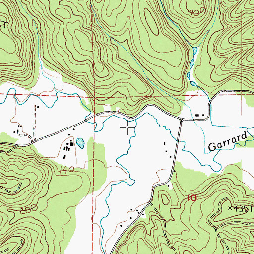 Topographic Map of South Fork Garrard Creek, WA