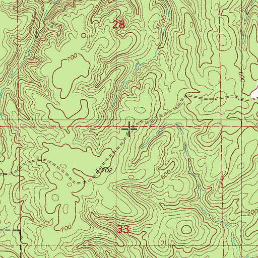 Topographic Map of Wetona (historical), AL
