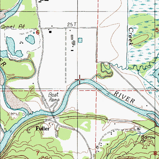 Topographic Map of Vance Creek, WA