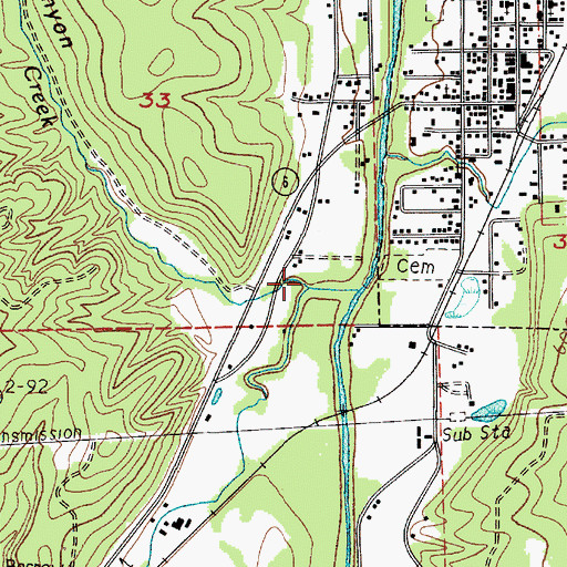 Topographic Map of Water Mill Creek, WA