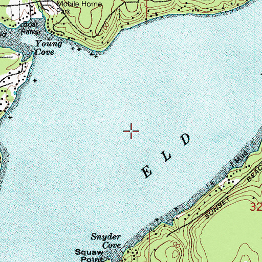 Topographic Map of Eld Inlet, WA