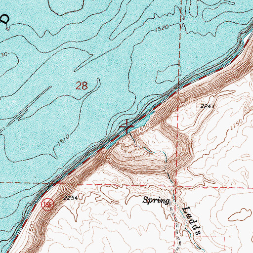 Topographic Map of Ladds Creek, WA