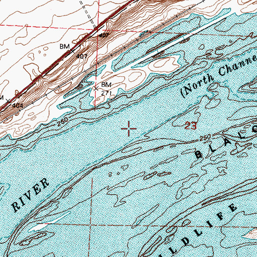 Topographic Map of North Channel Columbia River, WA