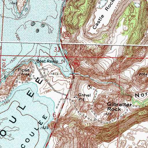 Topographic Map of Northrup Creek, WA
