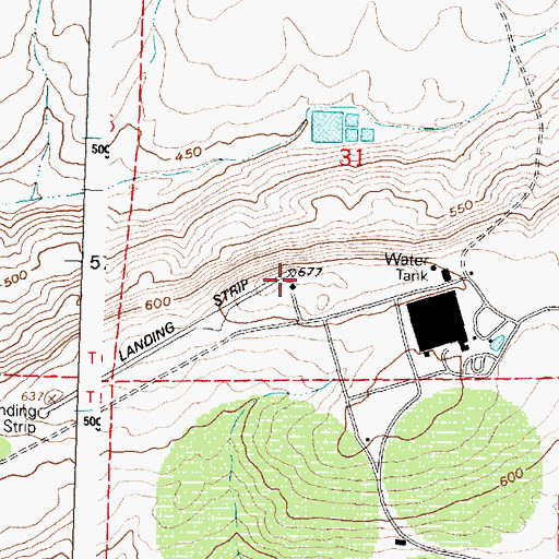Topographic Map of Paterson Ridge, WA