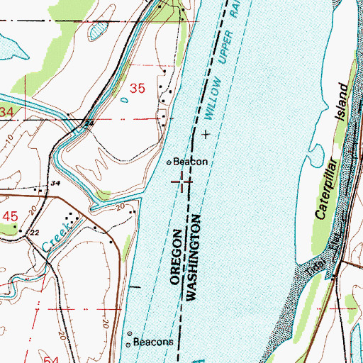 Topographic Map of Morgan Turn, WA