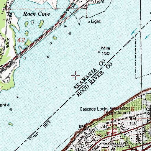 Topographic Map of Gold Dust Rock, WA