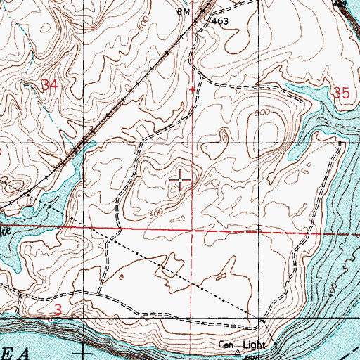 Topographic Map of Big Flat Habitat Management Unit, WA