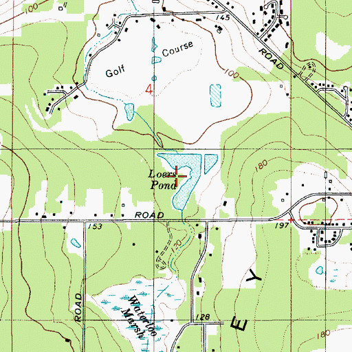 Topographic Map of Loers Pond, WA
