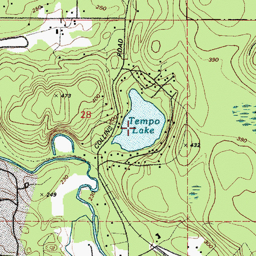 Topographic Map of Tempo Lake, WA