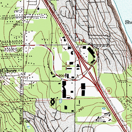 Topographic Map of Point Fasdick Square, WA