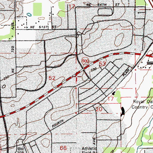Topographic Map of Vancouver Plaza, WA
