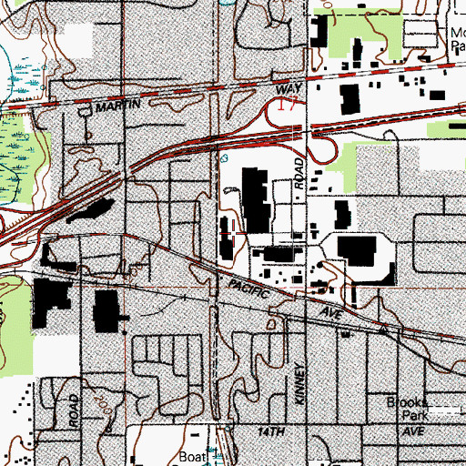 Topographic Map of South Sound Center, WA