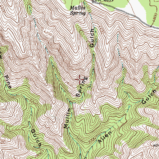 Topographic Map of Short Ridge, WA