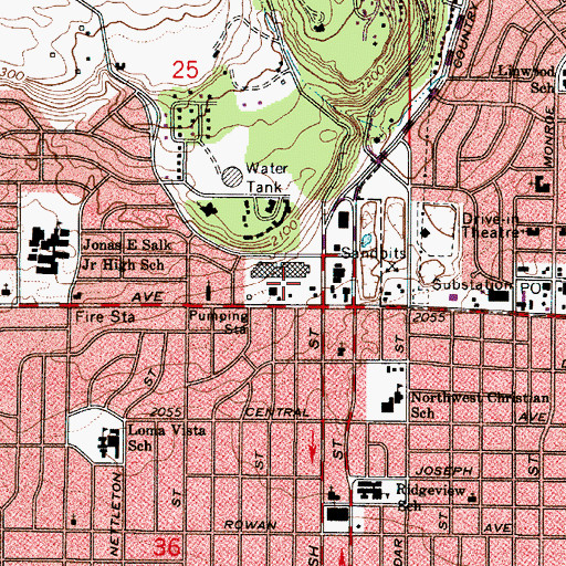 Topographic Map of Five-Mile Shopping Center, WA