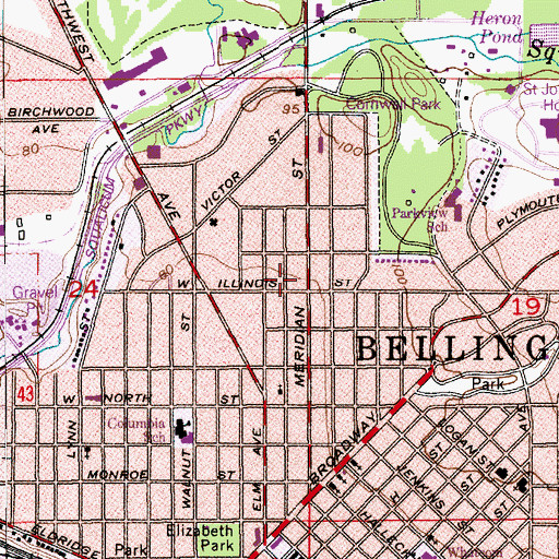 Topographic Map of Haggen Shopping Center, WA