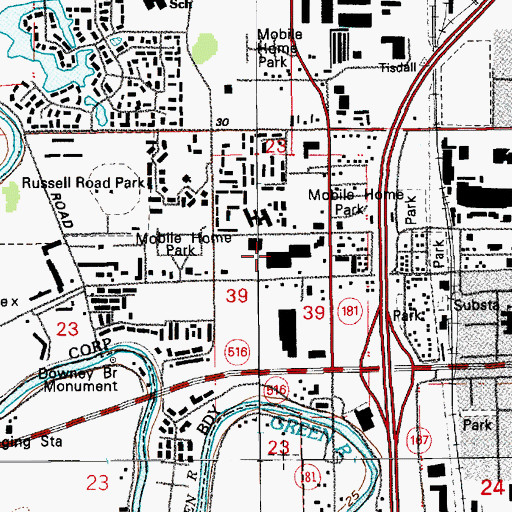 Topographic Map of Kent-West Mall, WA