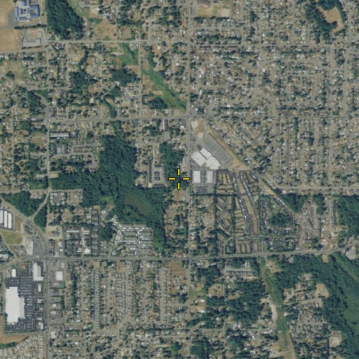Aerial/Satellite Image of North Benson Supercenter, WA
