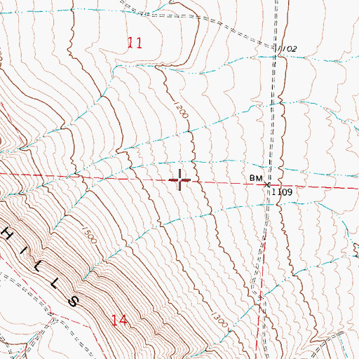 Topographic Map of Rattlesnake Slope State Wildlife Recreation Area, WA