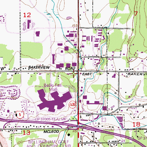 Topographic Map of Cordata Place, WA