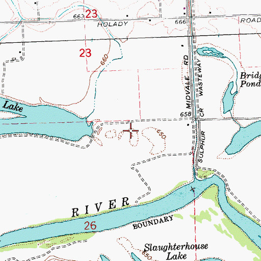 Topographic Map of Sunnyside State Wildlife Recreation Area, WA