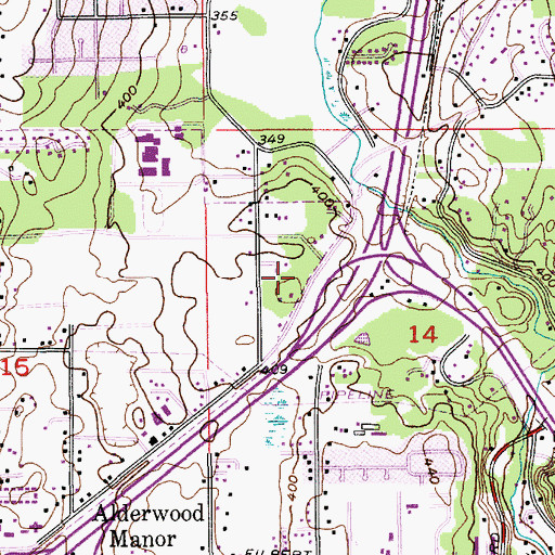 Topographic Map of Target Plaza, WA