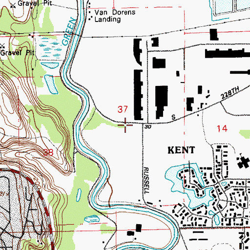 Topographic Map of Camelot Plaza, WA