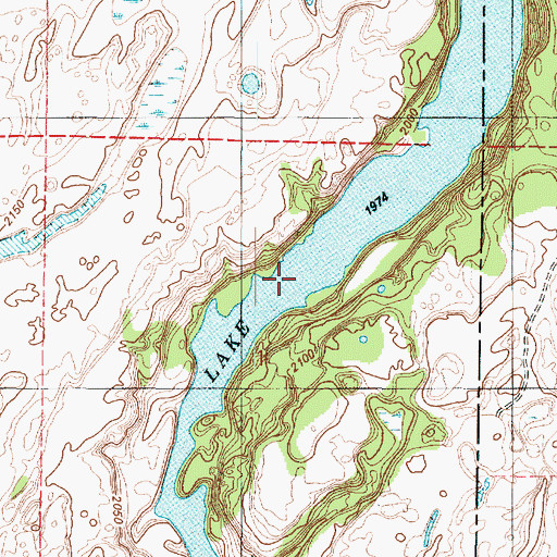 Topographic Map of Fishtrap Lake, WA